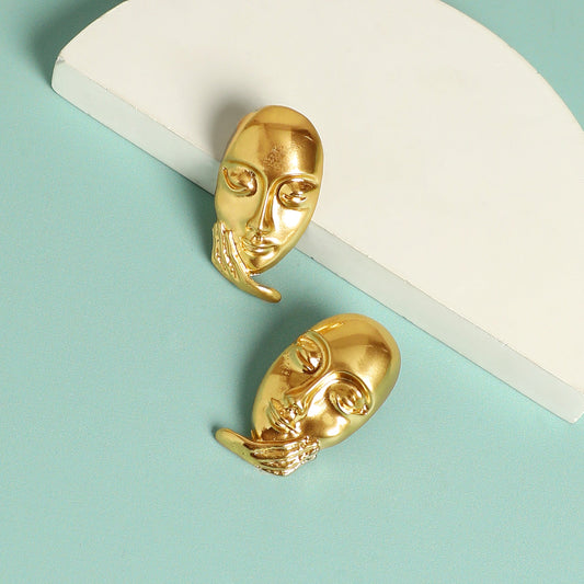 Gold-Plated Studs Earrings