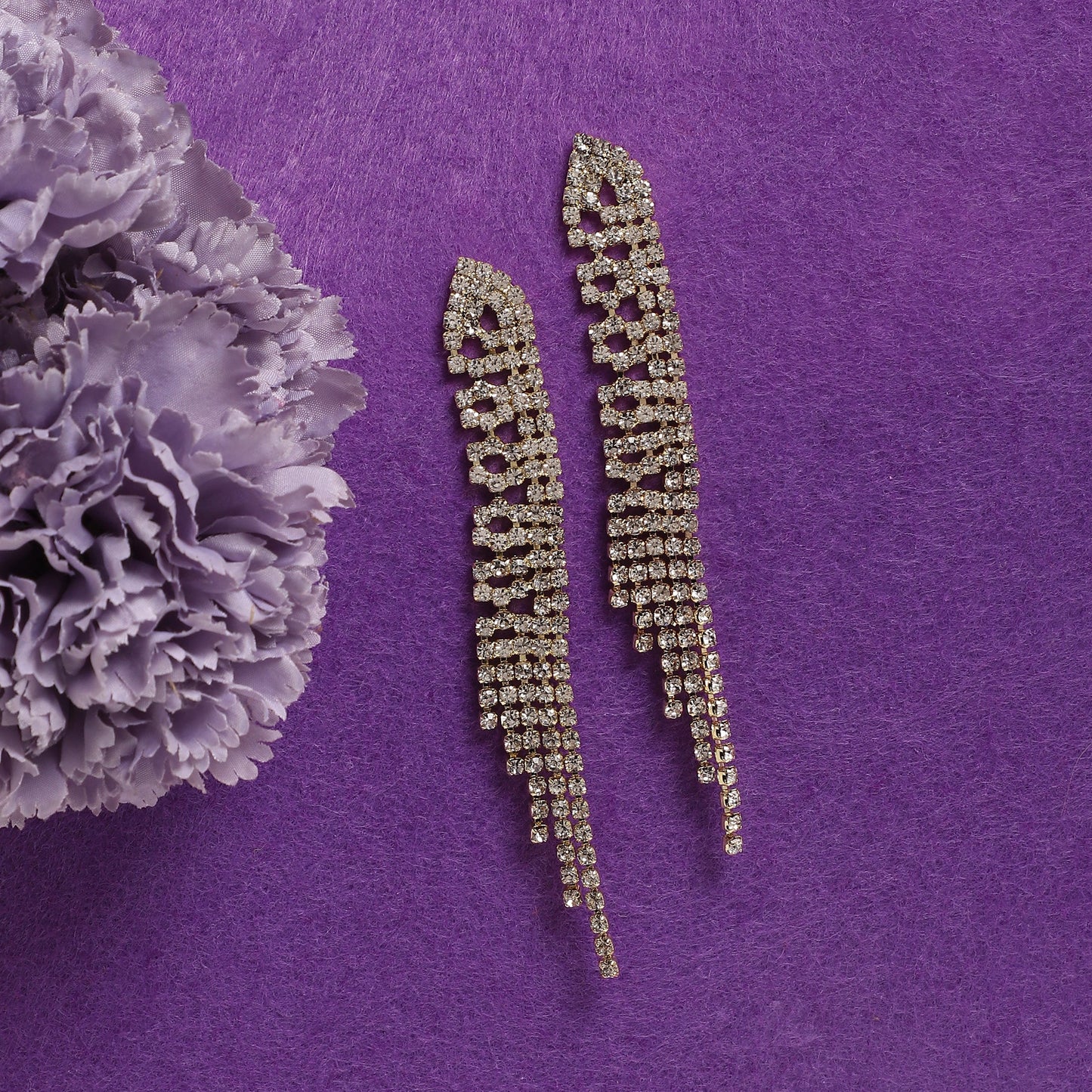 Gold-Plated Drop Earrings Earrings