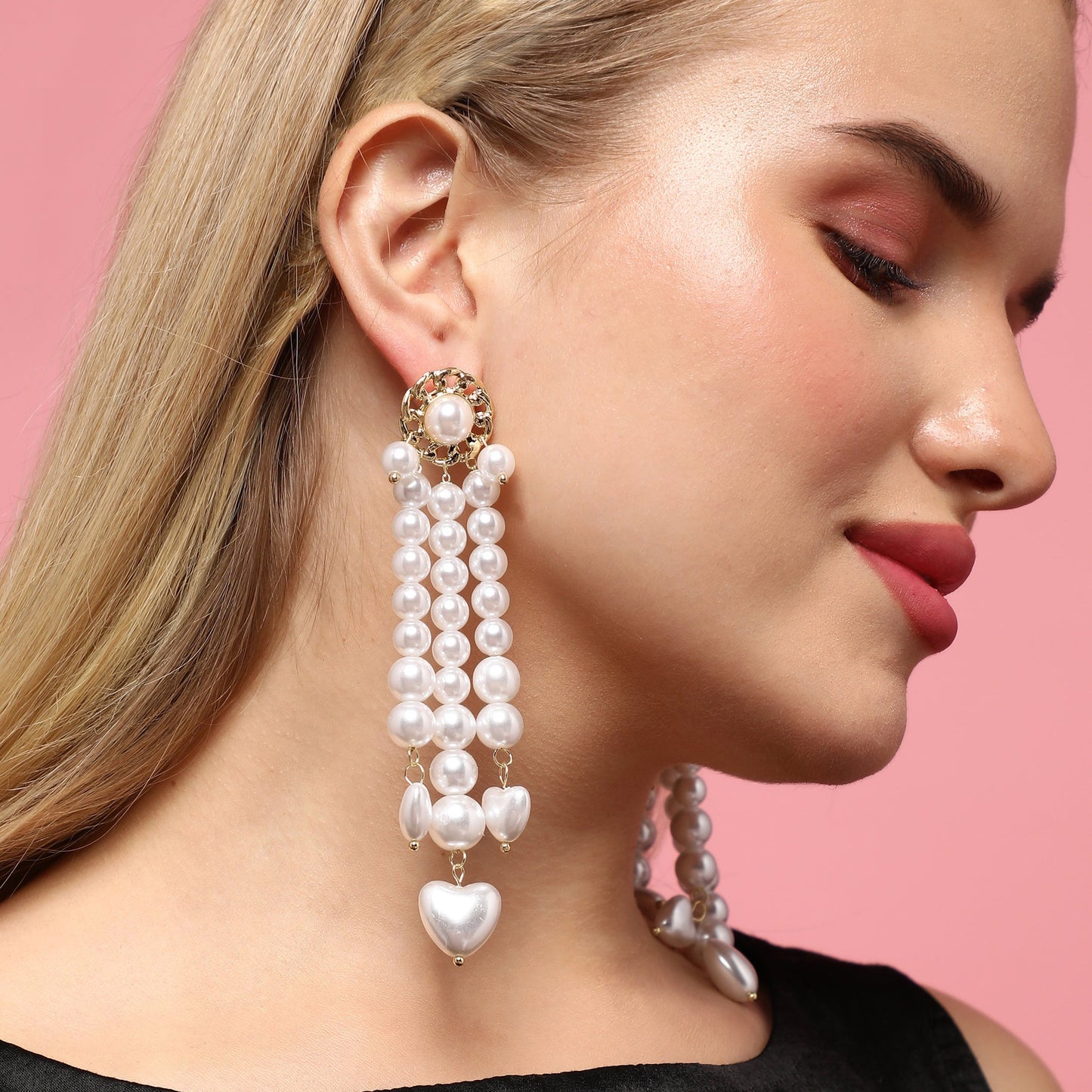 Gold-Plated Drop Earrings Earrings