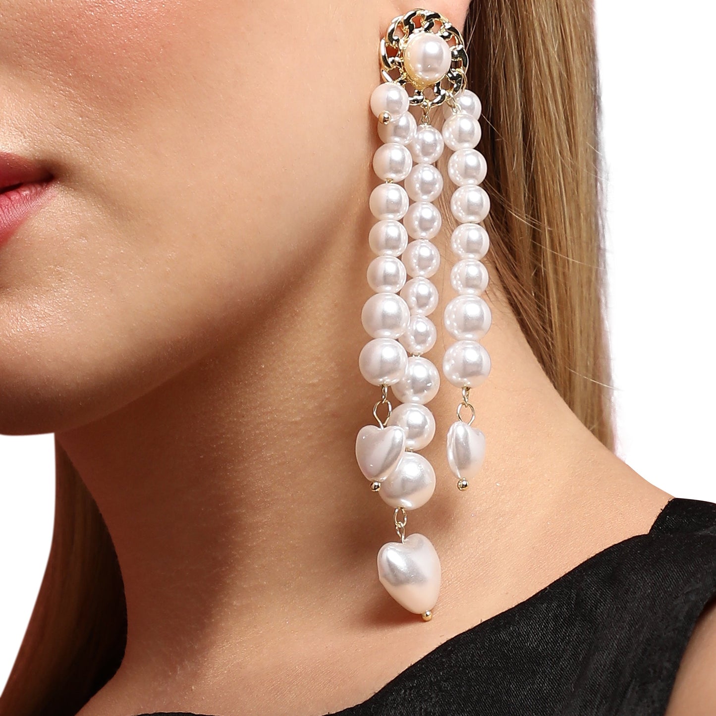 Gold-Plated Drop Earrings Earrings