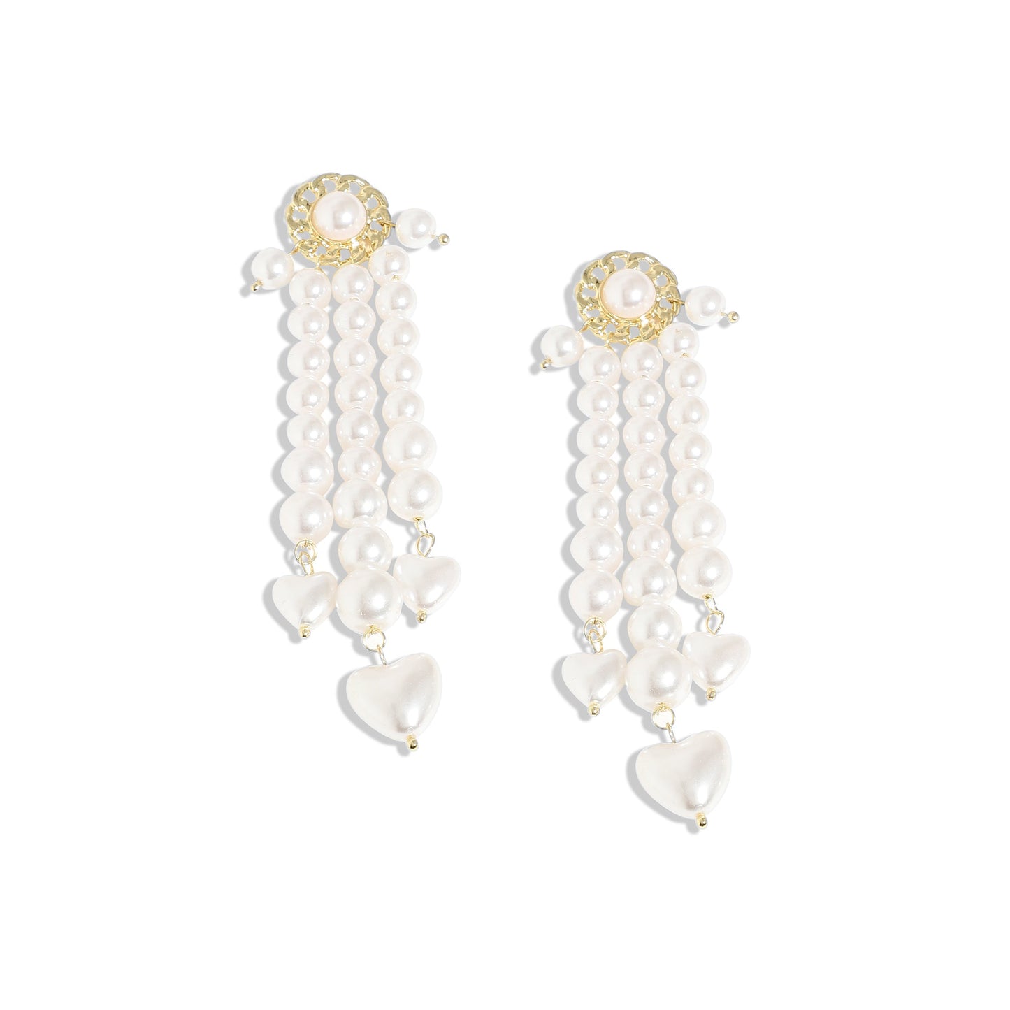 Gold-Plated Drop Earrings Earrings