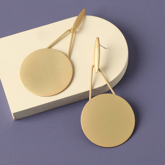 Gold-Plated Drop Earrings Earrings