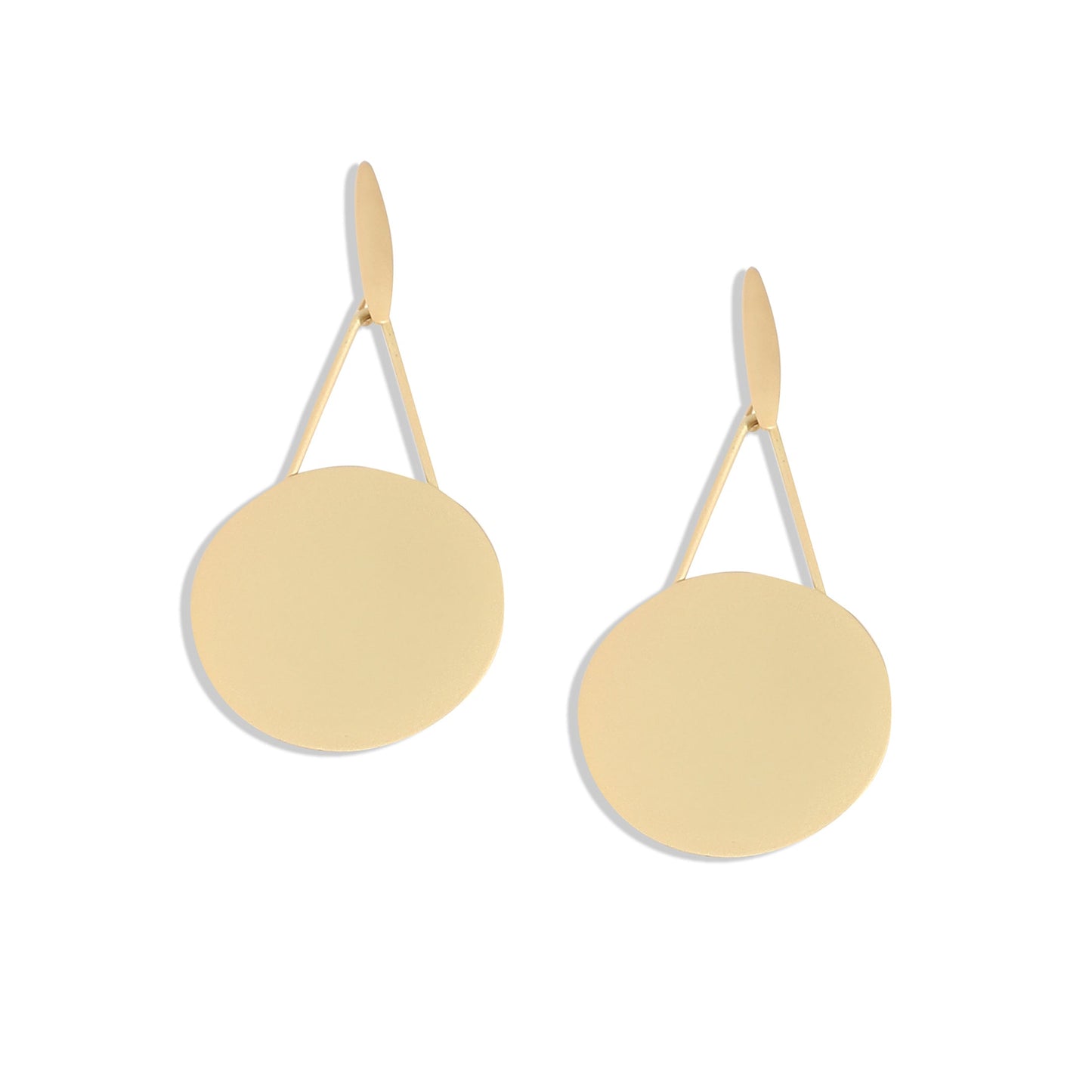 Gold-Plated Drop Earrings Earrings