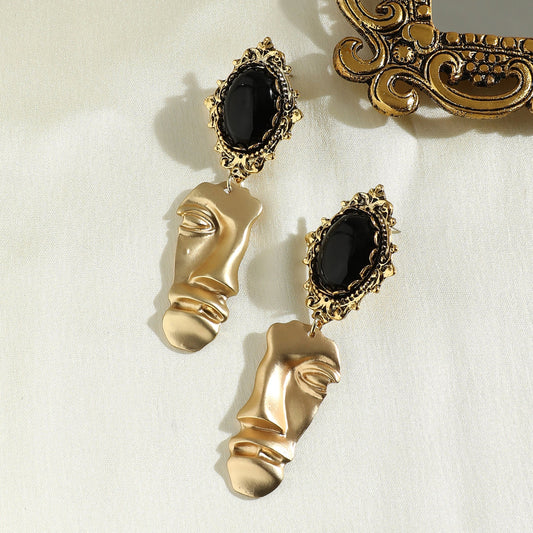 Gold-Plated Drop Earrings Earrings