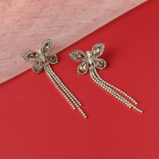 Gold-Plated Drop Earrings Earrings