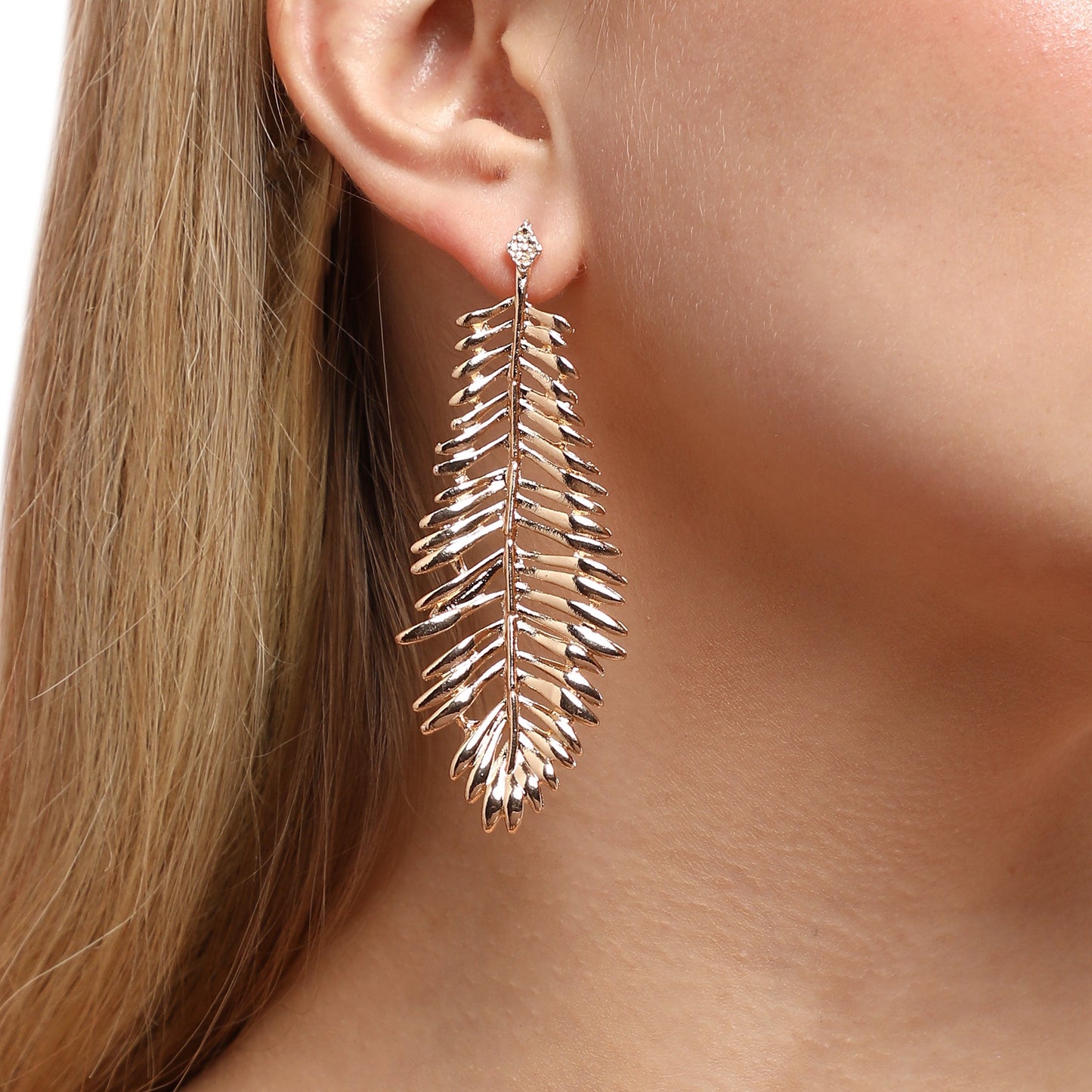 Gold-Plated Drop Earrings Earrings
