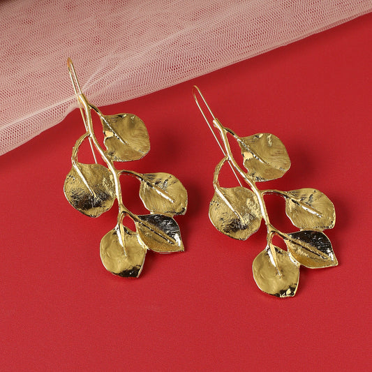 Gold-Plated Drop Earrings Earrings