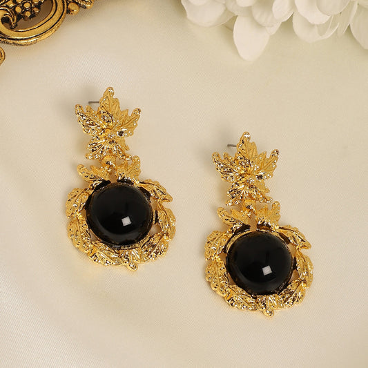 Gold-Plated Drop Earrings Earrings