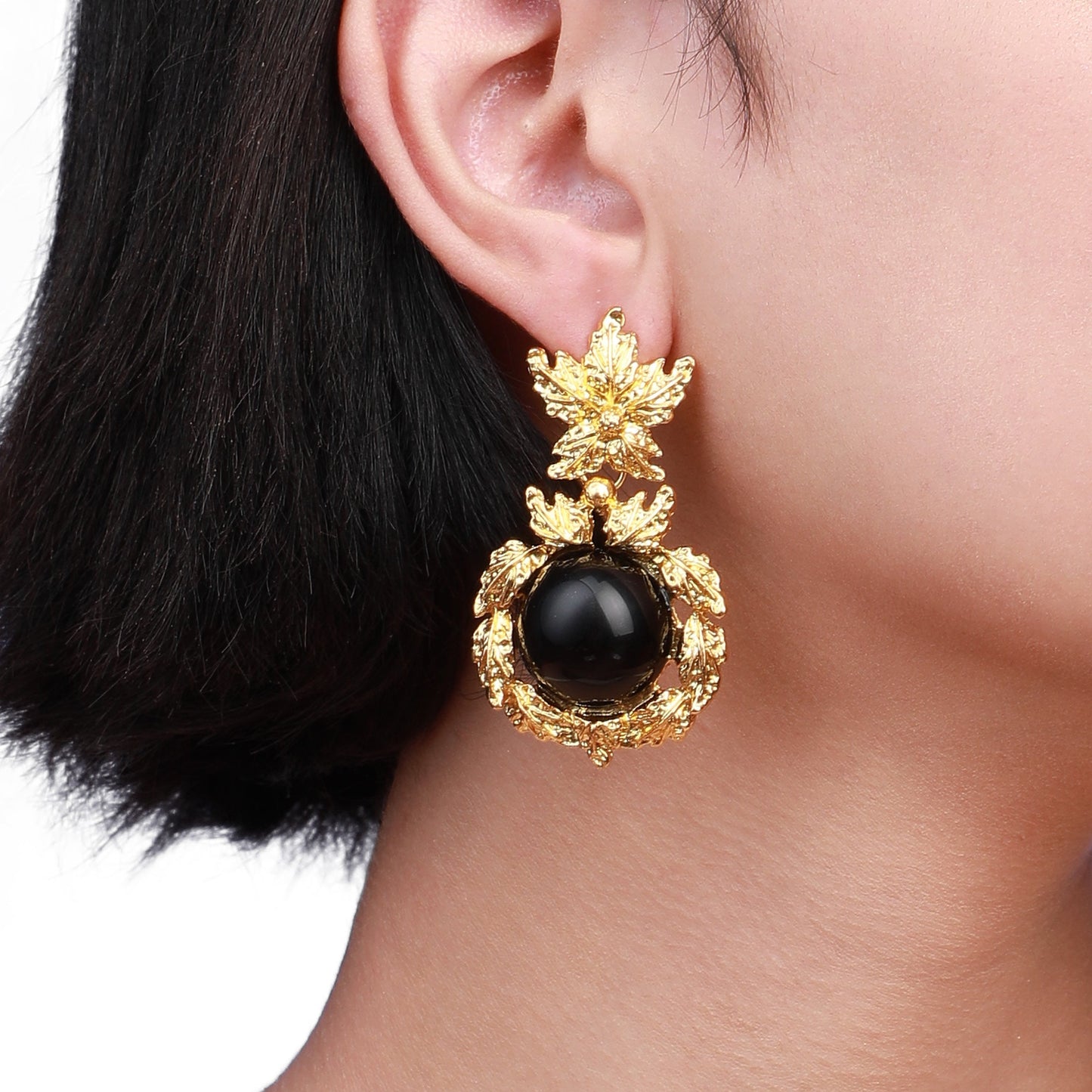 Gold-Plated Drop Earrings Earrings