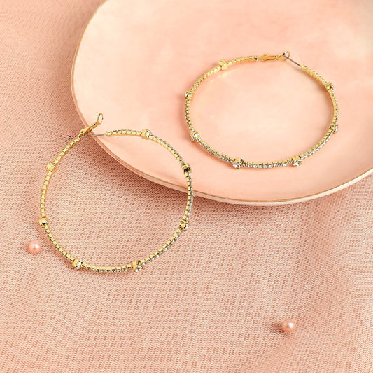 Gold-Plated Hoop Earrings Earrings