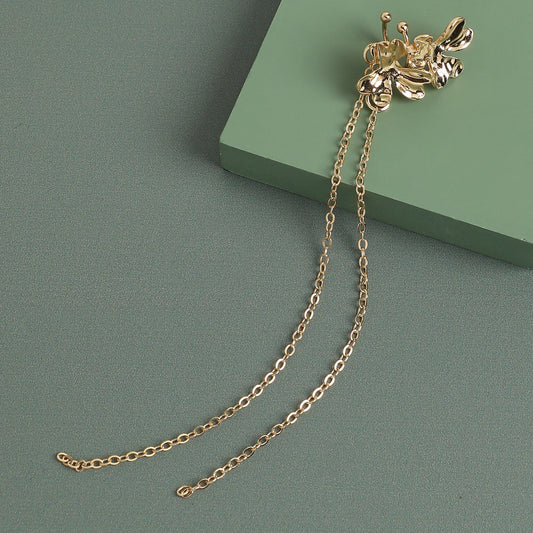 Gold-Plated Ear Cuff Earrings