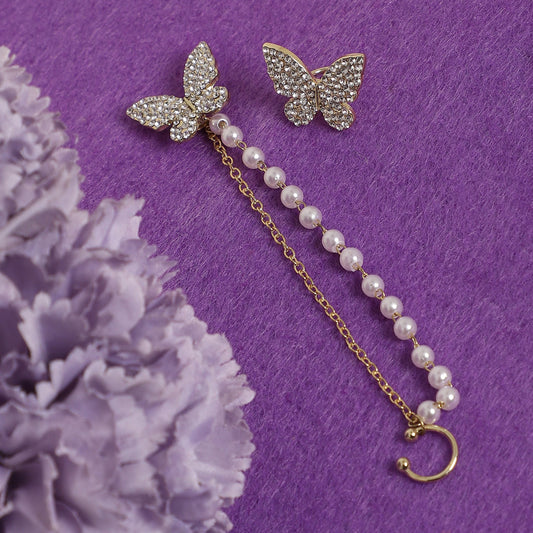 Rose Gold-Plated Ear Cuff Earrings