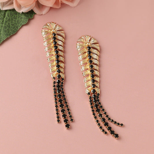 Gold-Plated Drop Earrings Earrings