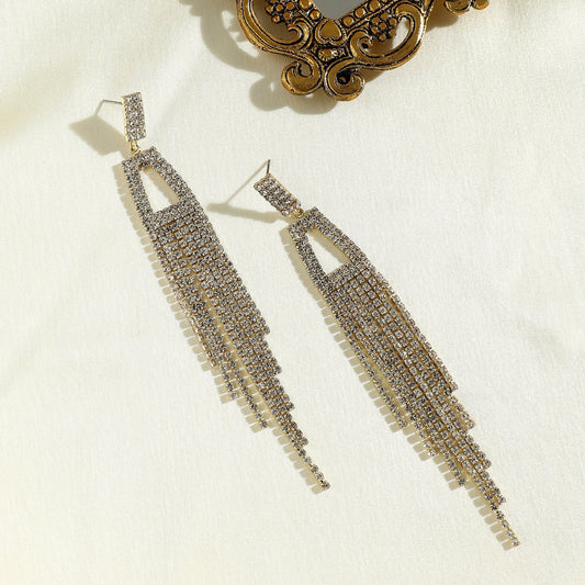 Gold-Plated Drop Earrings Earrings