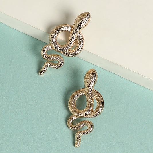 Gold-Plated Drop Earrings Earrings