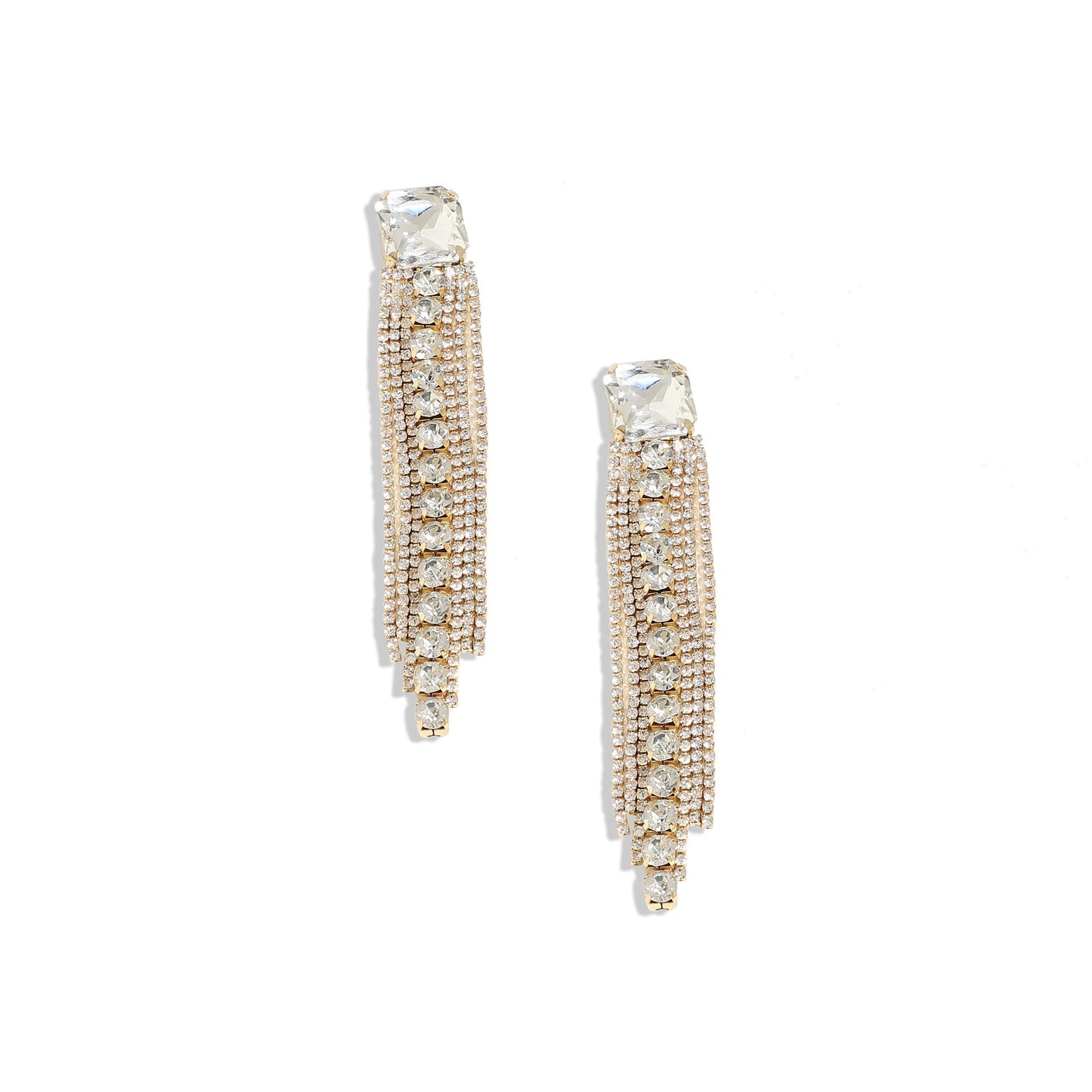 Silver-Plated Drop Earrings Earrings