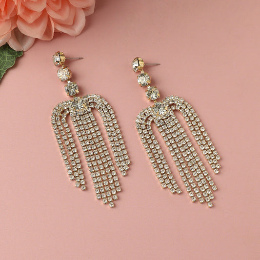 Gold-Plated Drop Earrings Earrings