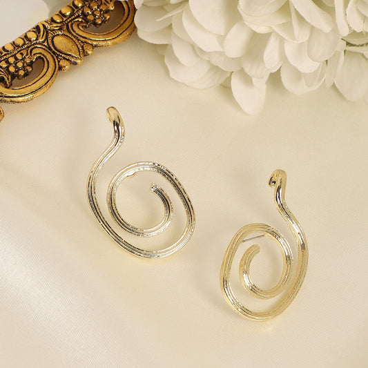 Gold-Plated Drop Earrings Earrings