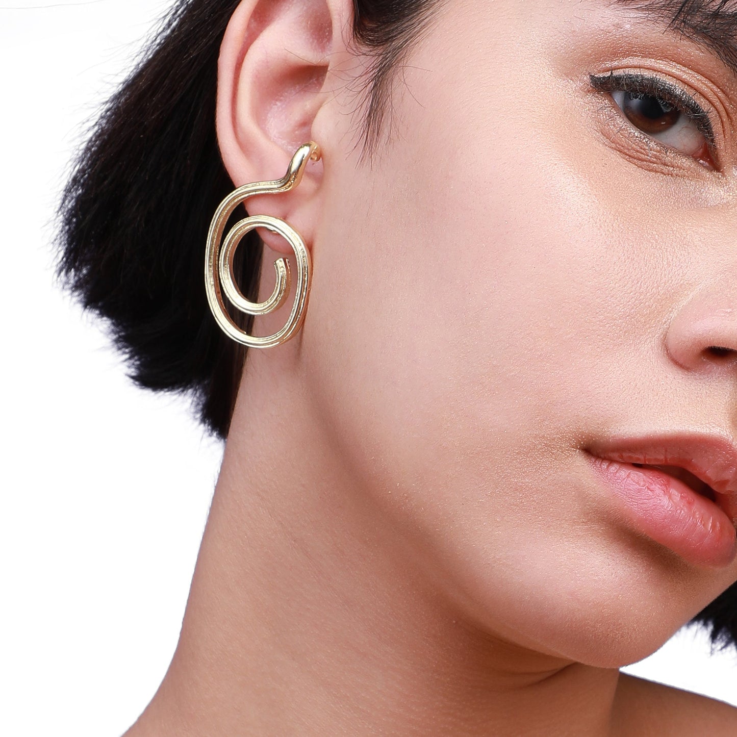 Gold-Plated Drop Earrings Earrings
