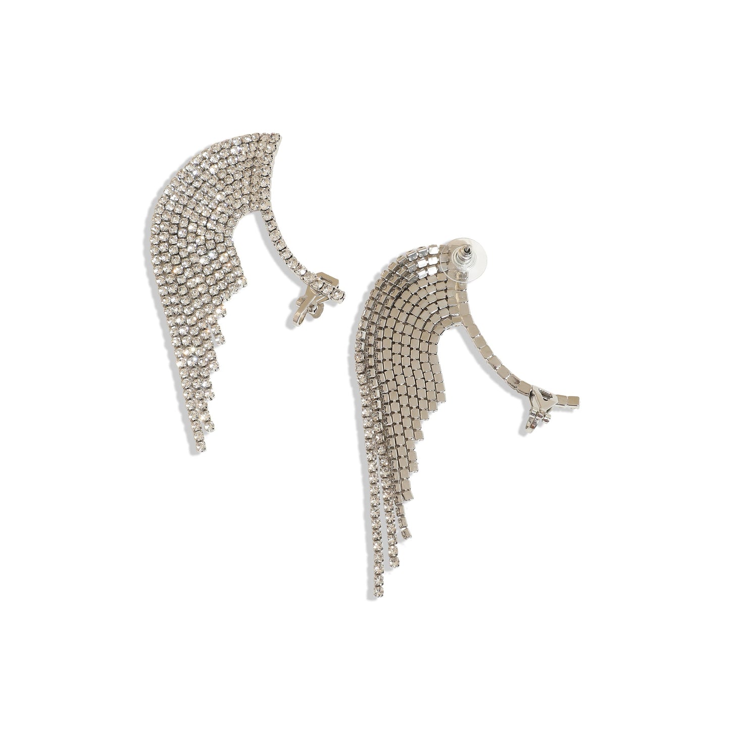 Silver-Plated Ear Cuff Earrings