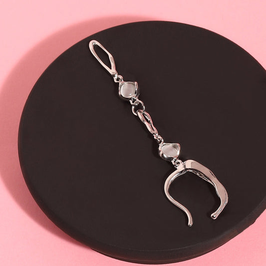 Silver-Plated Ear Cuff Earrings
