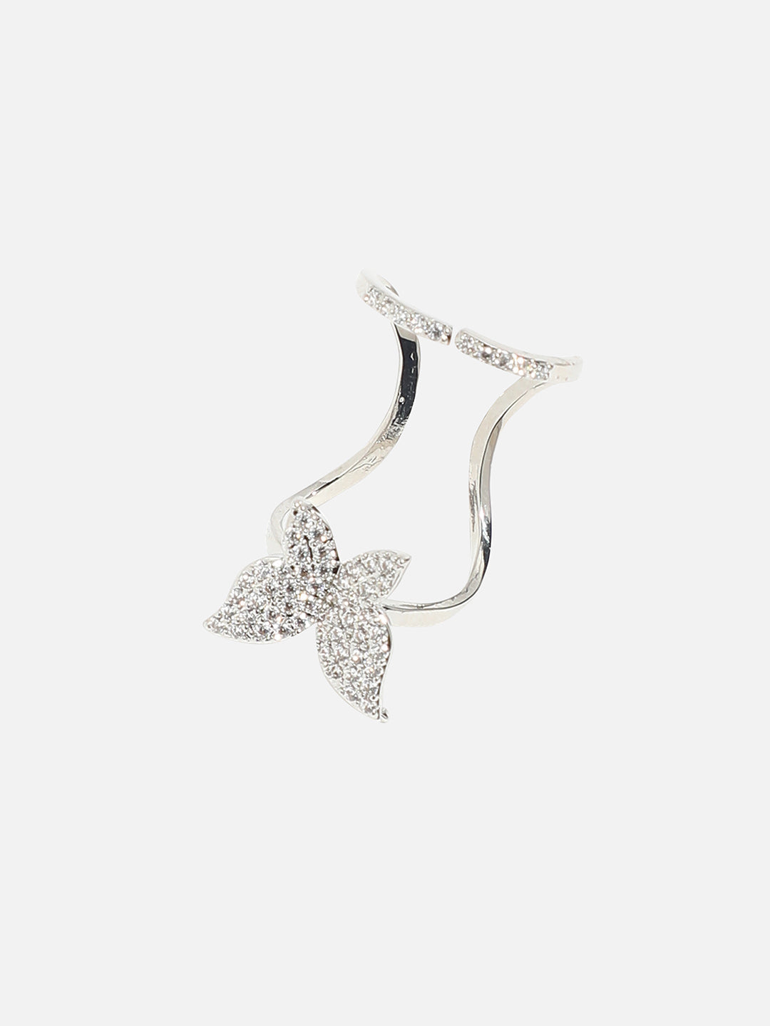 Silver-Plated Nail Ring