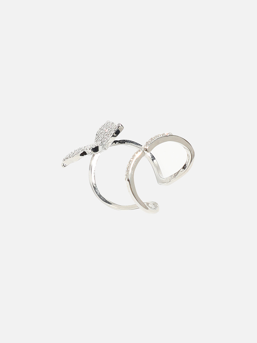 Silver-Plated Nail Ring