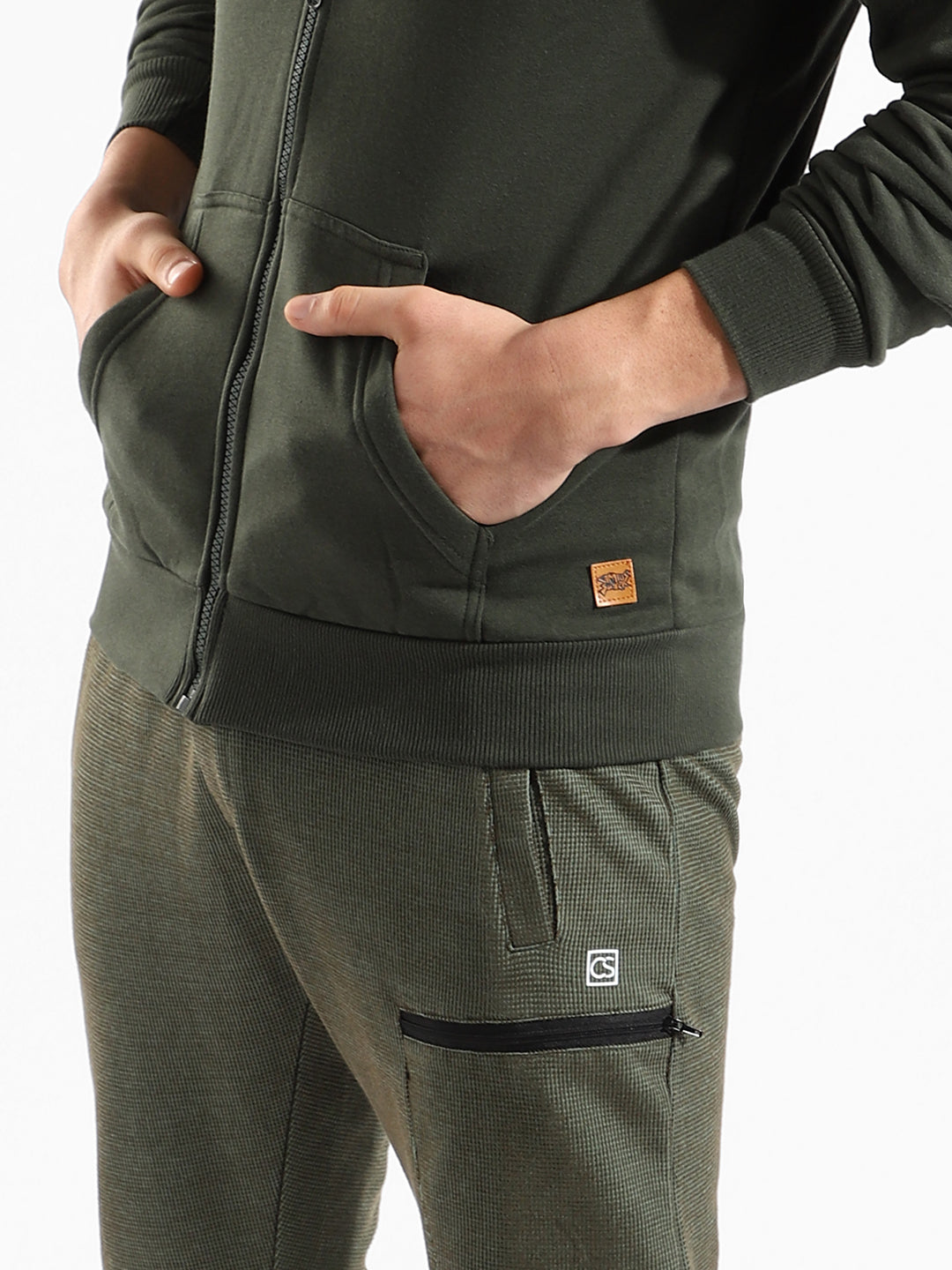 COTTON SOLID REGULAR FIT TRACKSUIT FOR CASUAL WEAR