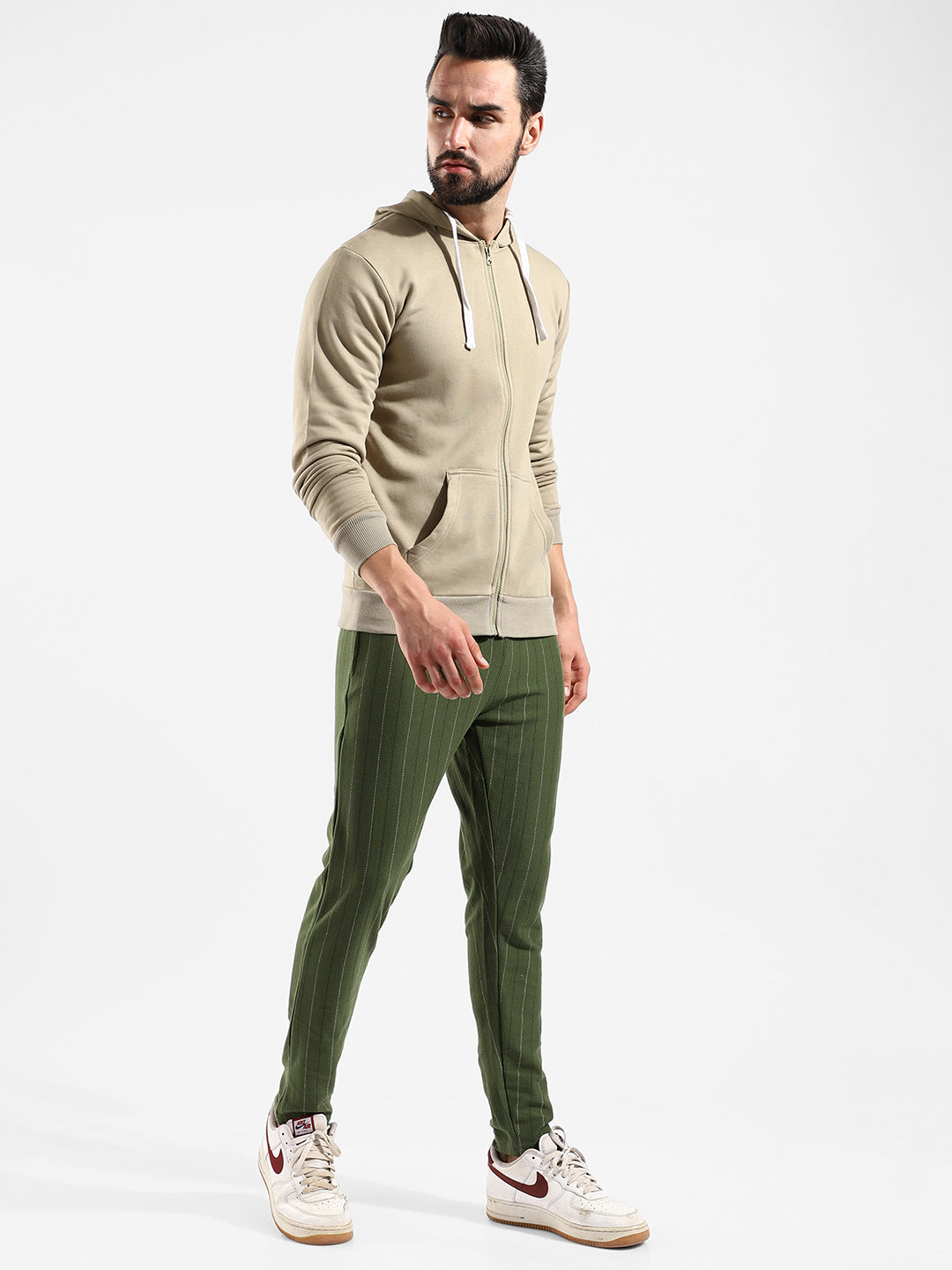 Cotton Solid Regular Fit Tracksuit For Casual Wear