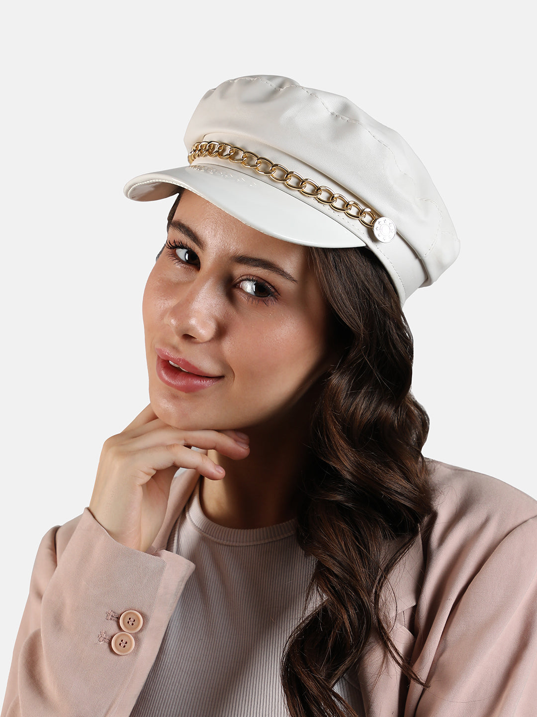 Chained Breton Cap - White
