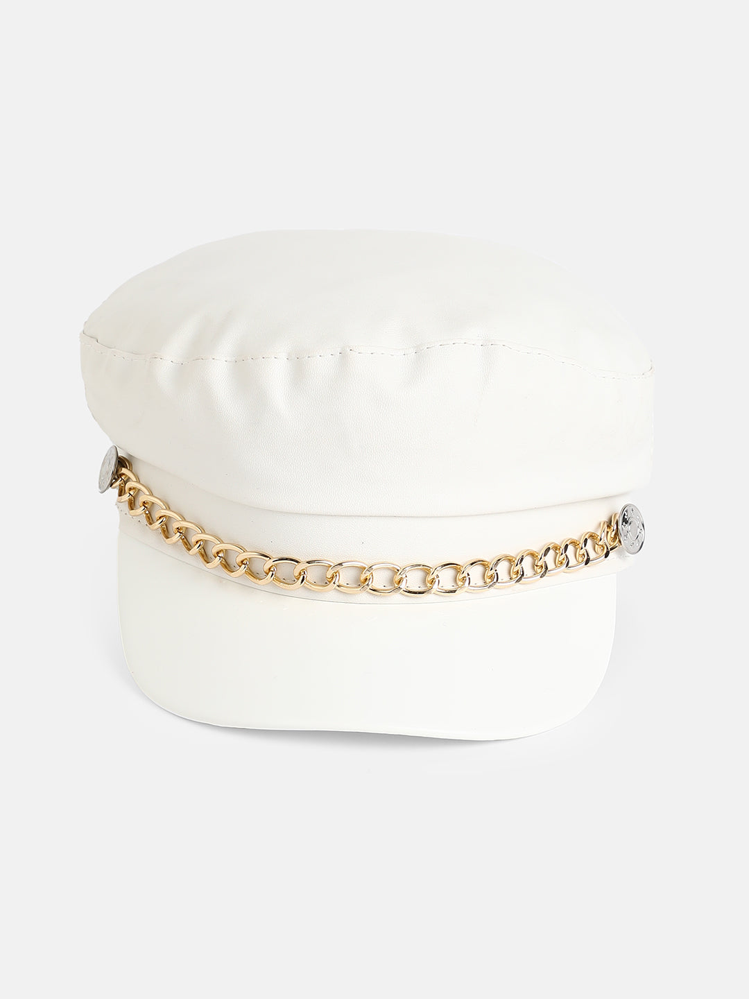 Chained Breton Cap - White