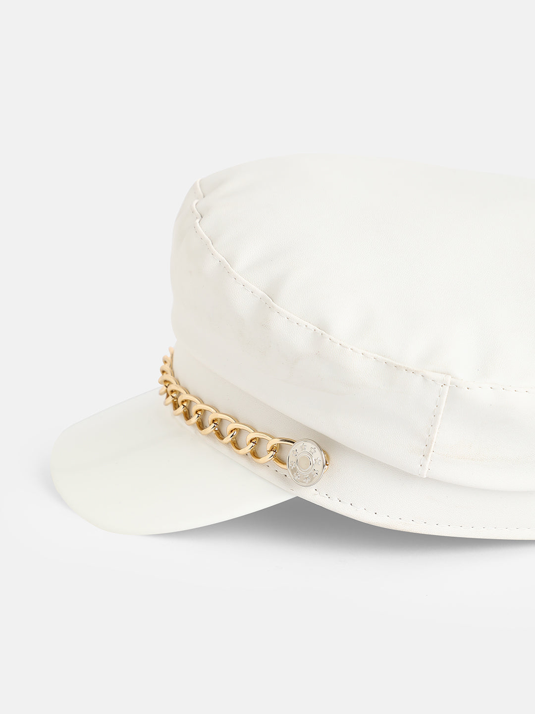 Chained Breton Cap - White