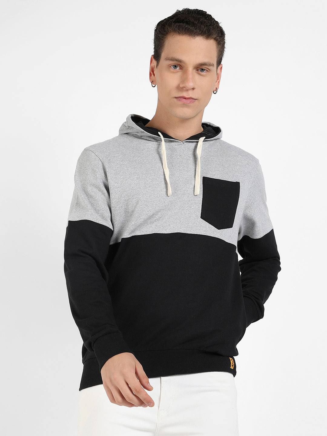 Pullover Hoodie With Patch Pocket