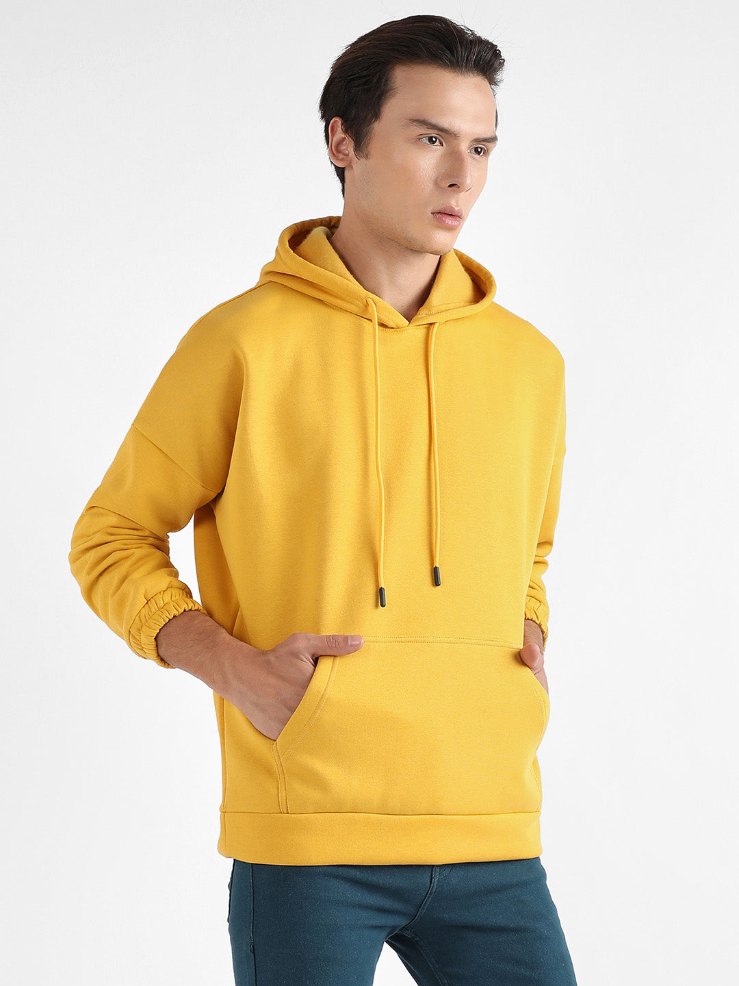 Oversized Pullover Sweatshirt With Kangaroo Pocket