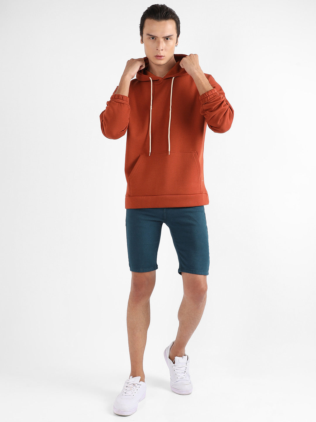 Oversized Pullover Sweatshirt With Kangaroo Pocket