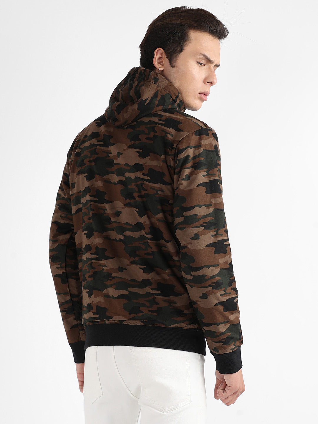 Camouflage Hoodie With Insert Pocket