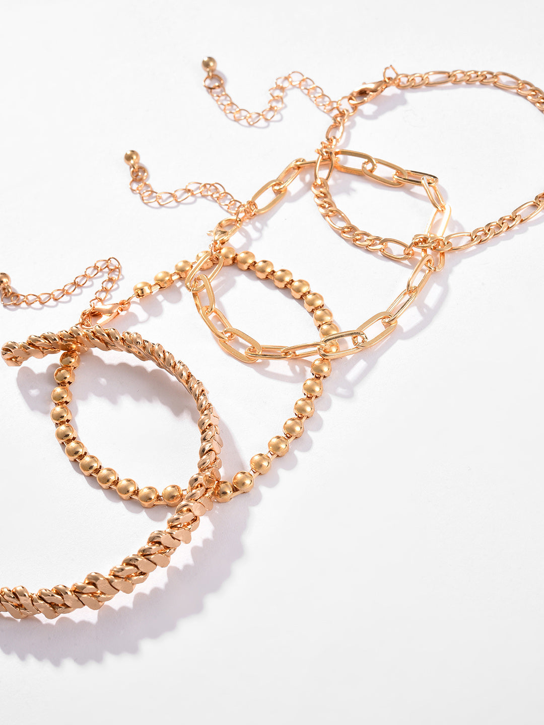 Pack Of 4 Gold Plated Designer Bracelet