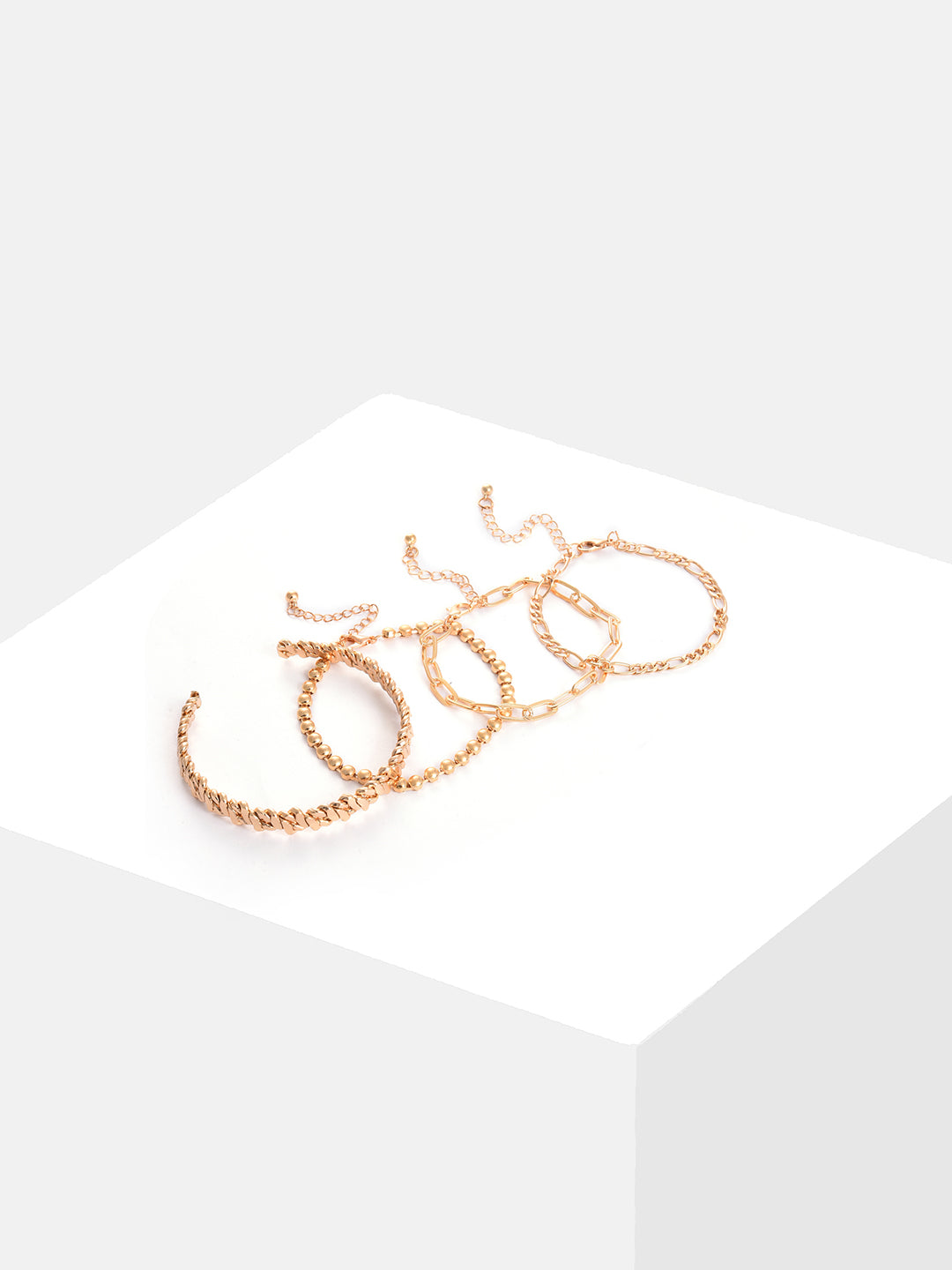 Pack Of 4 Gold Plated Designer Bracelet
