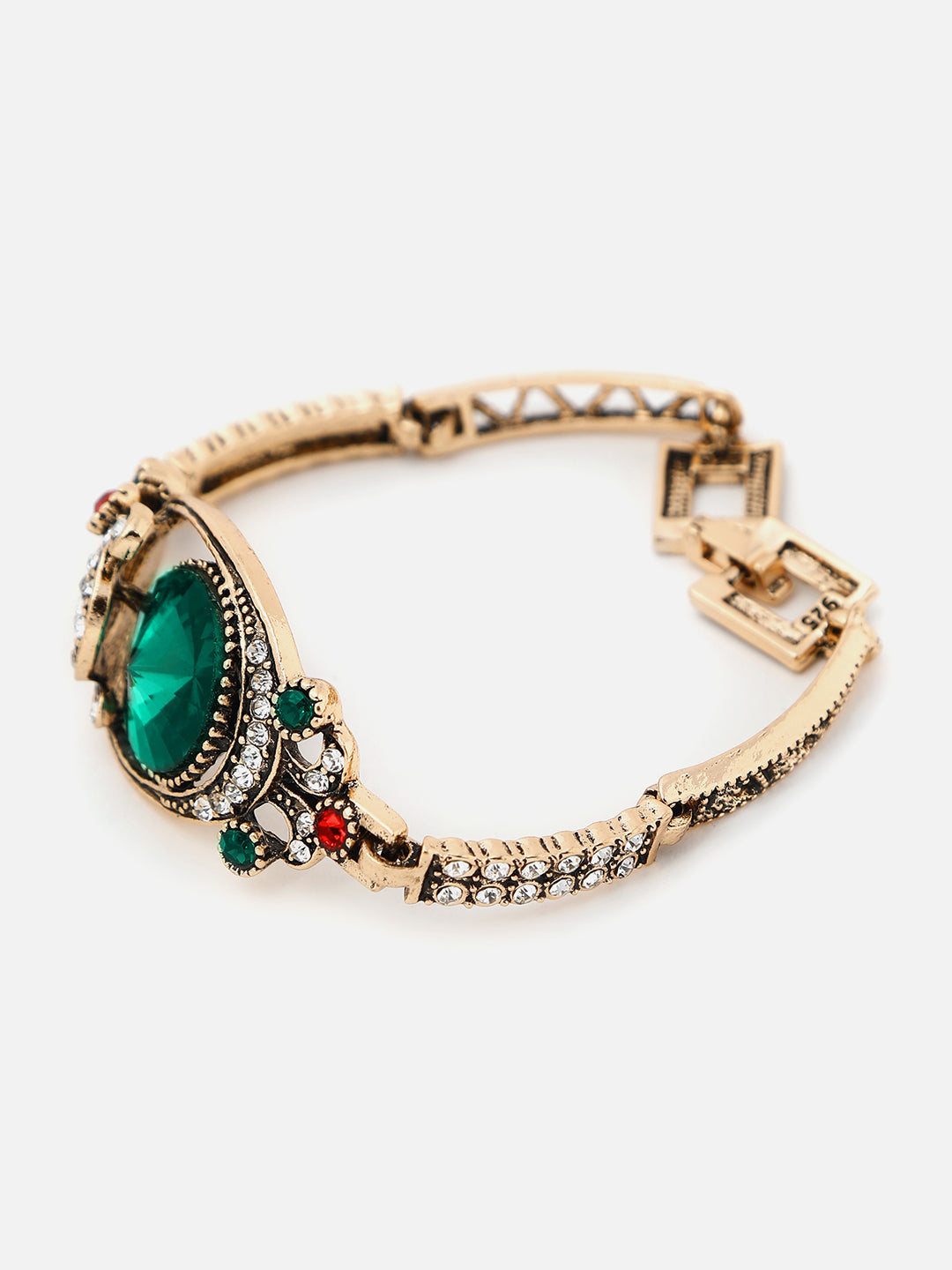 Gold Plated Designer Stone Bracelet