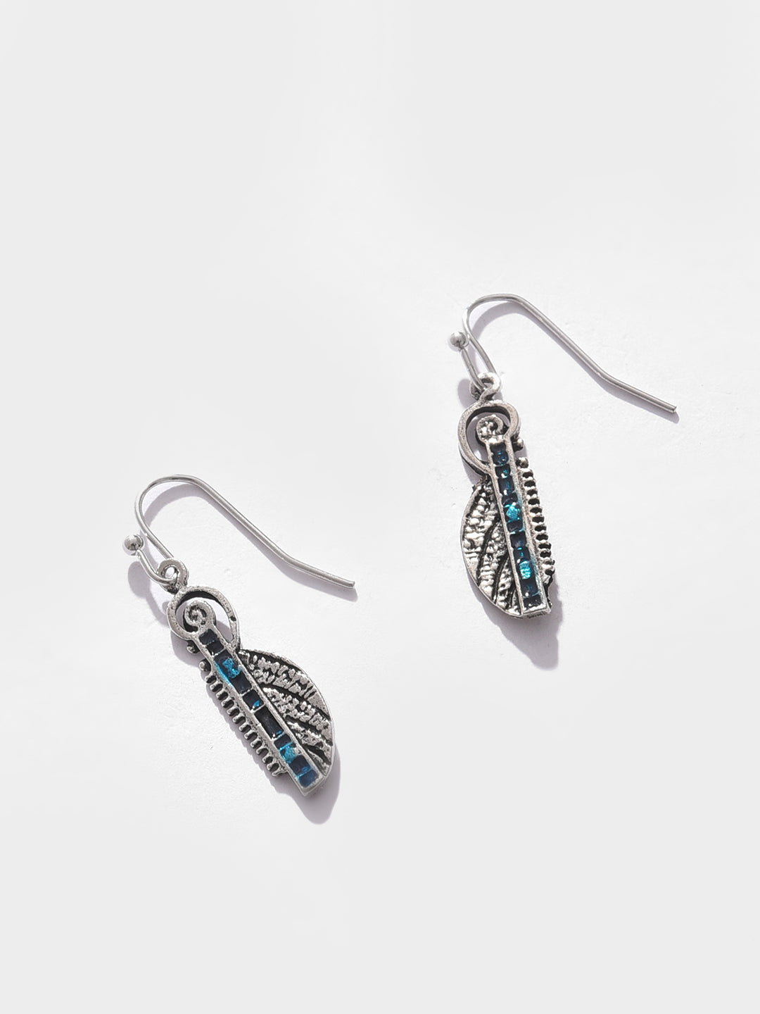 Silver Plated Designer Drop Earrings