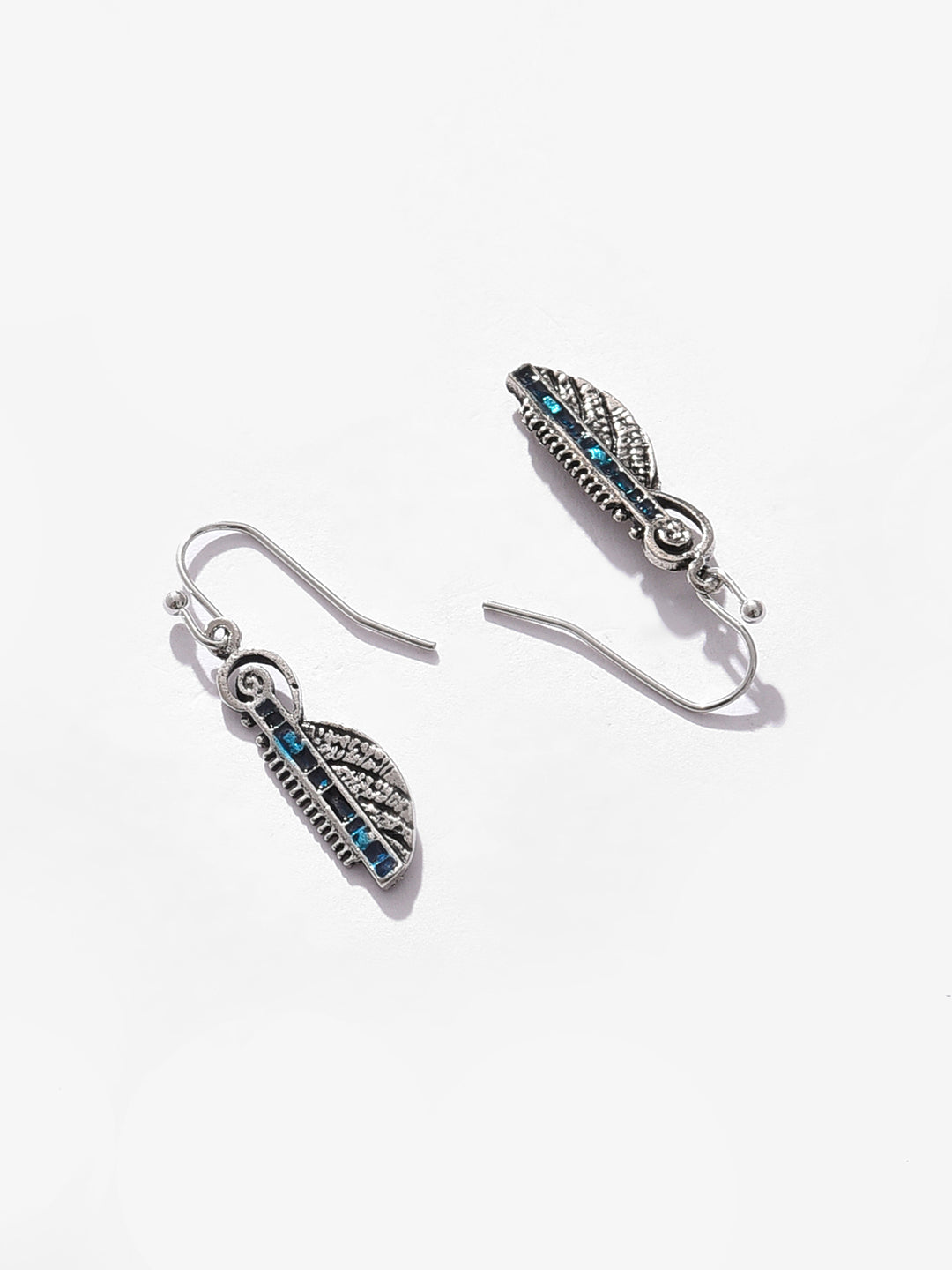 Silver Plated Designer Drop Earrings