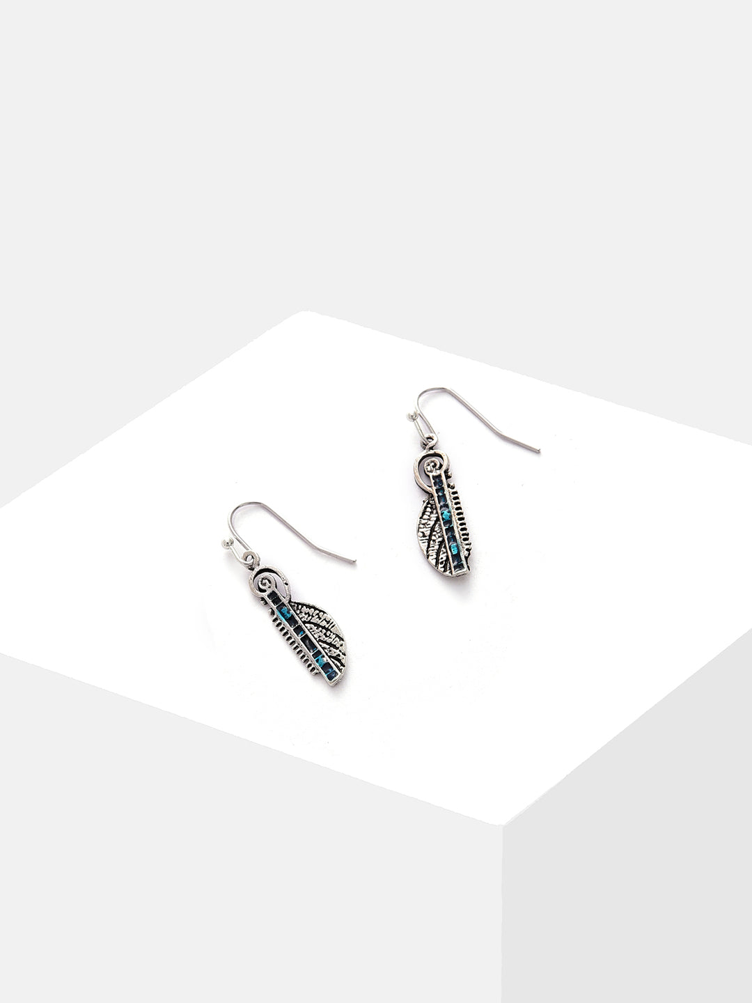 Silver Plated Designer Drop Earrings