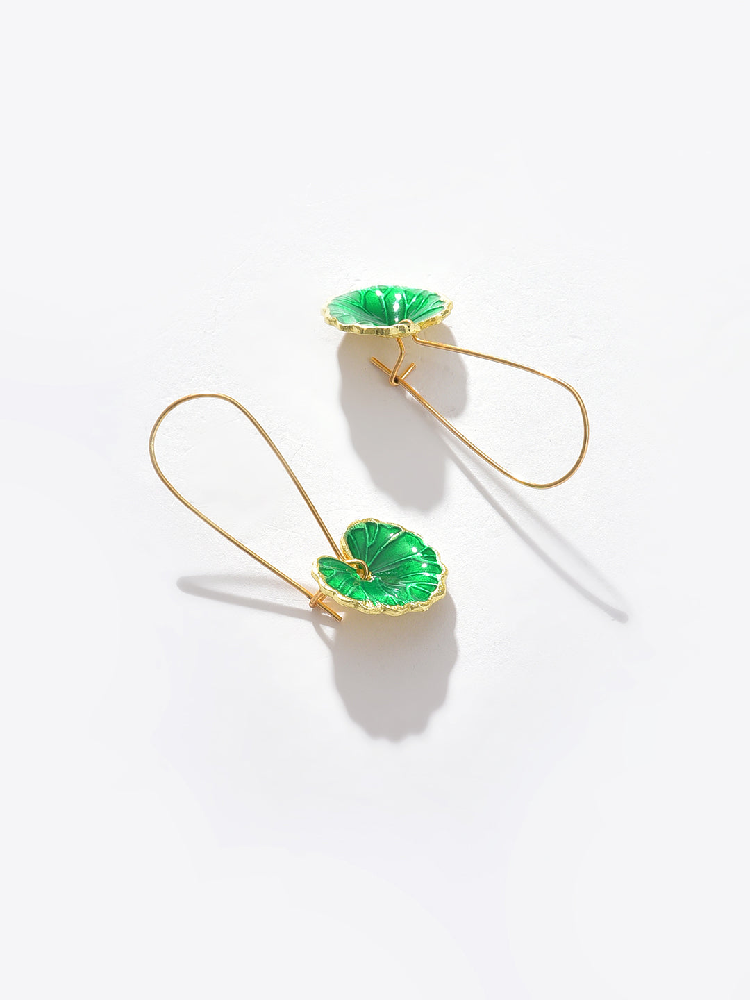 Gold Plated Designer Drop Earrings