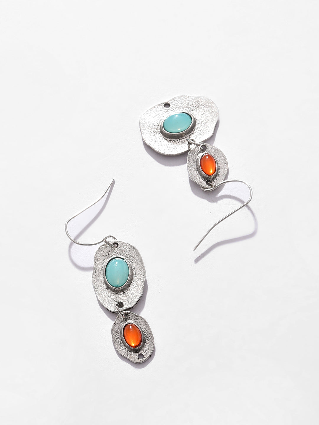Gold Plated Designer Stone Drop Earrings