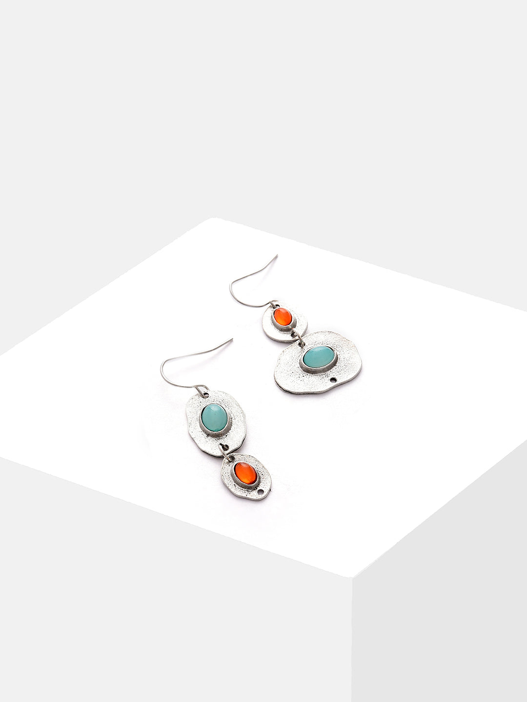 Gold Plated Designer Stone Drop Earrings