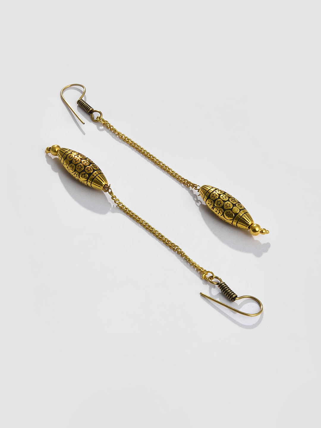 Gold Kundan Drop Earring