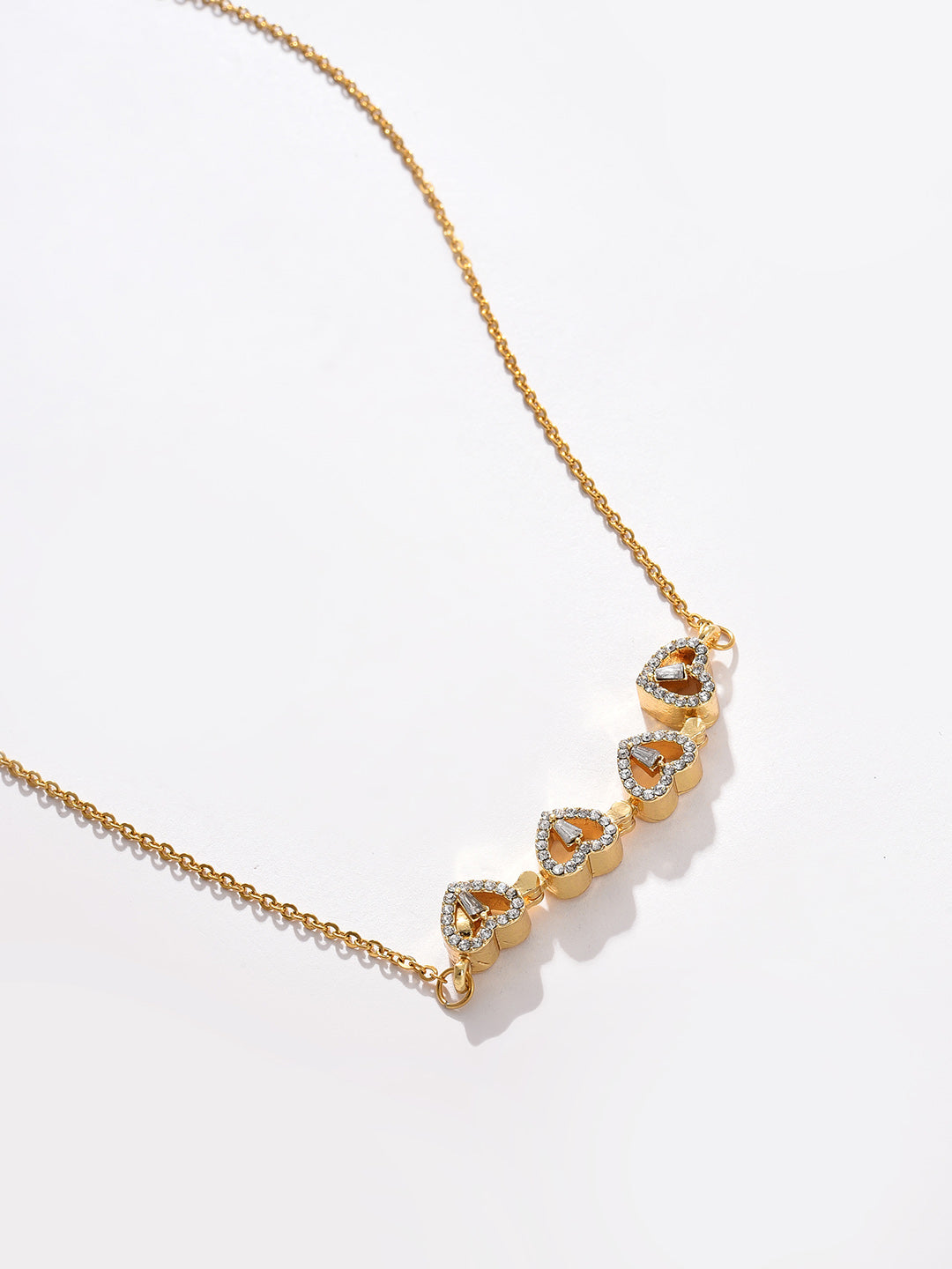 Gold Plated Designer Stone Necklace