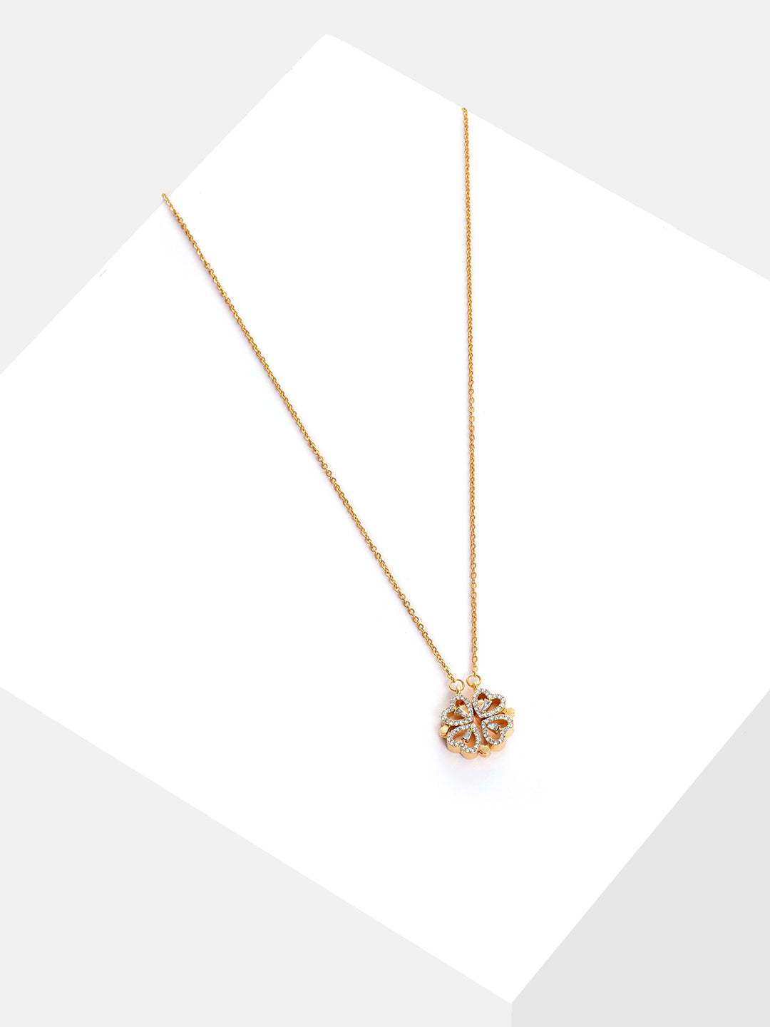 Gold Plated Designer Stone Necklace