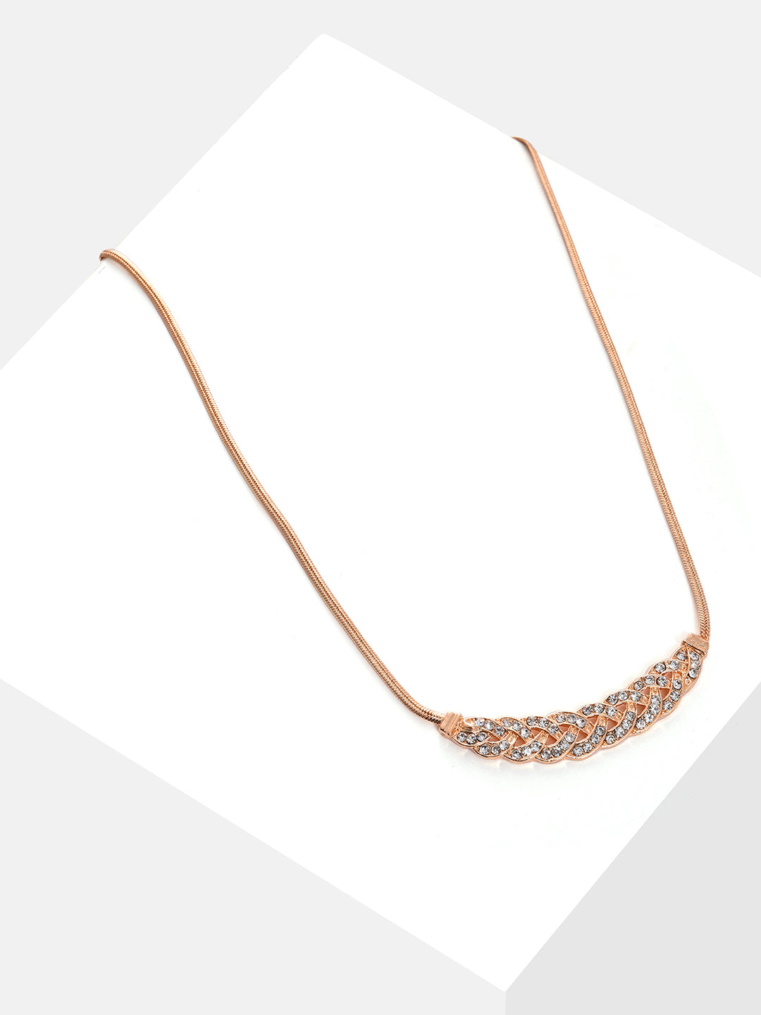 Gold Plated Designer Stone Necklace