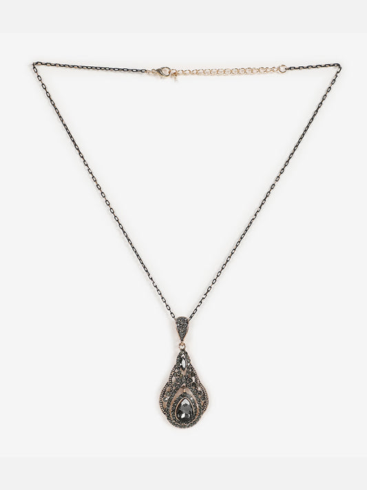 Gold Plated Designer Stone Necklace